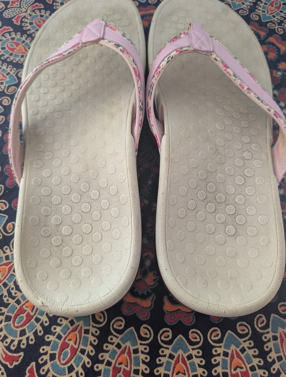 Vionic Women’s 8 Tide Floral Pink Flip Flops Sandals - Picture 3 of 7